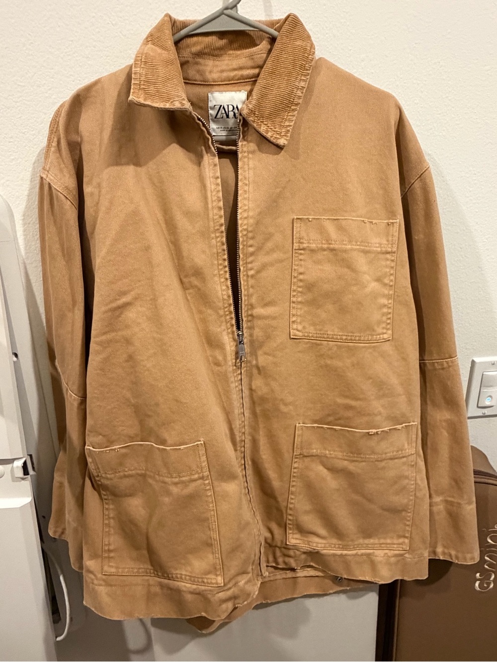Zara Men's Brown Military Field Jacket